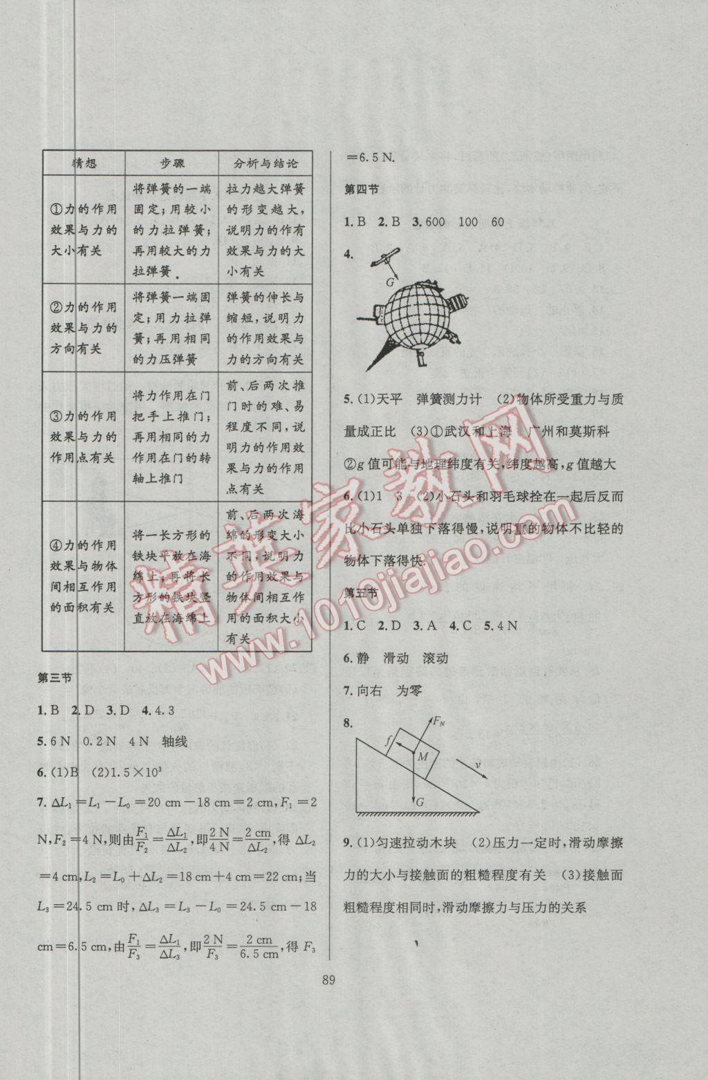 2017年浩鼎文化學(xué)期復(fù)習(xí)王八年級(jí)物理教科版 參考答案第7頁