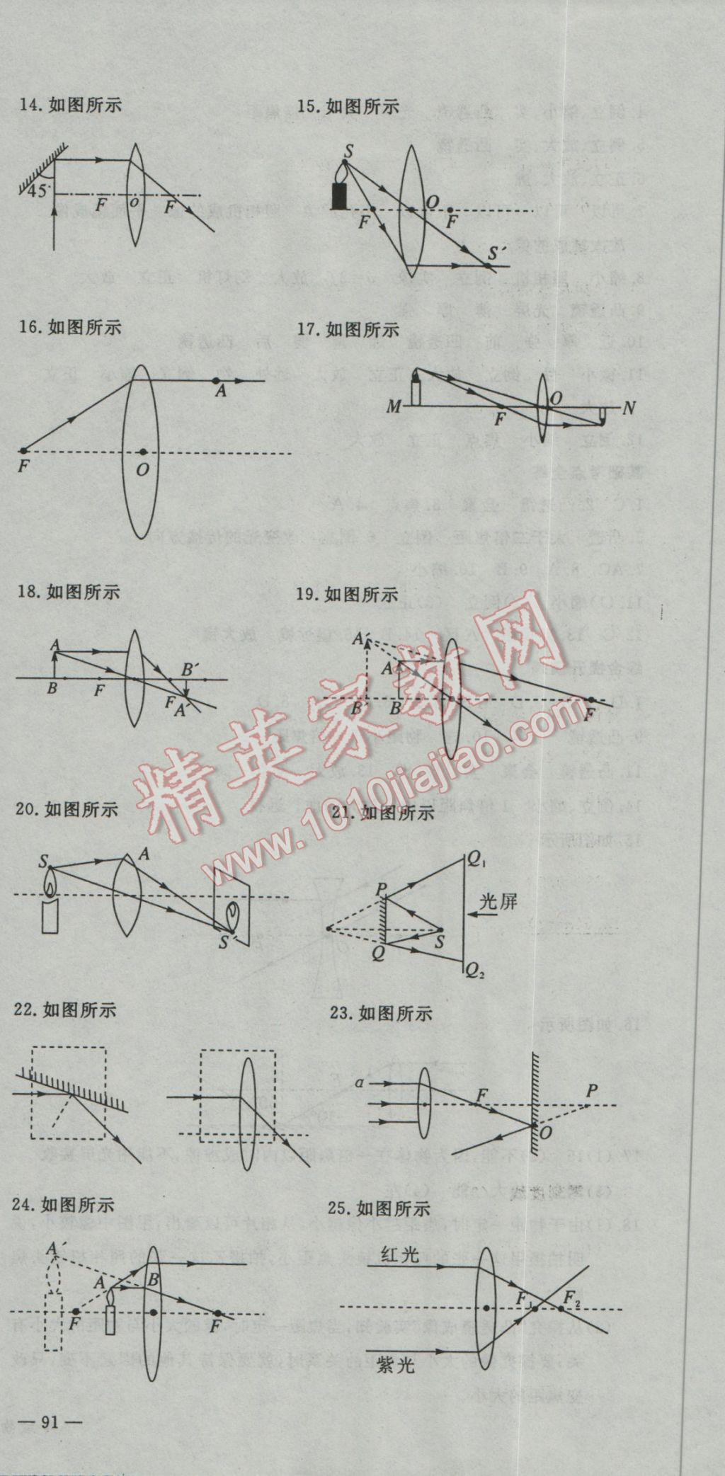 2017年時習(xí)之期末加寒假八年級物理人教版 參考答案第12頁