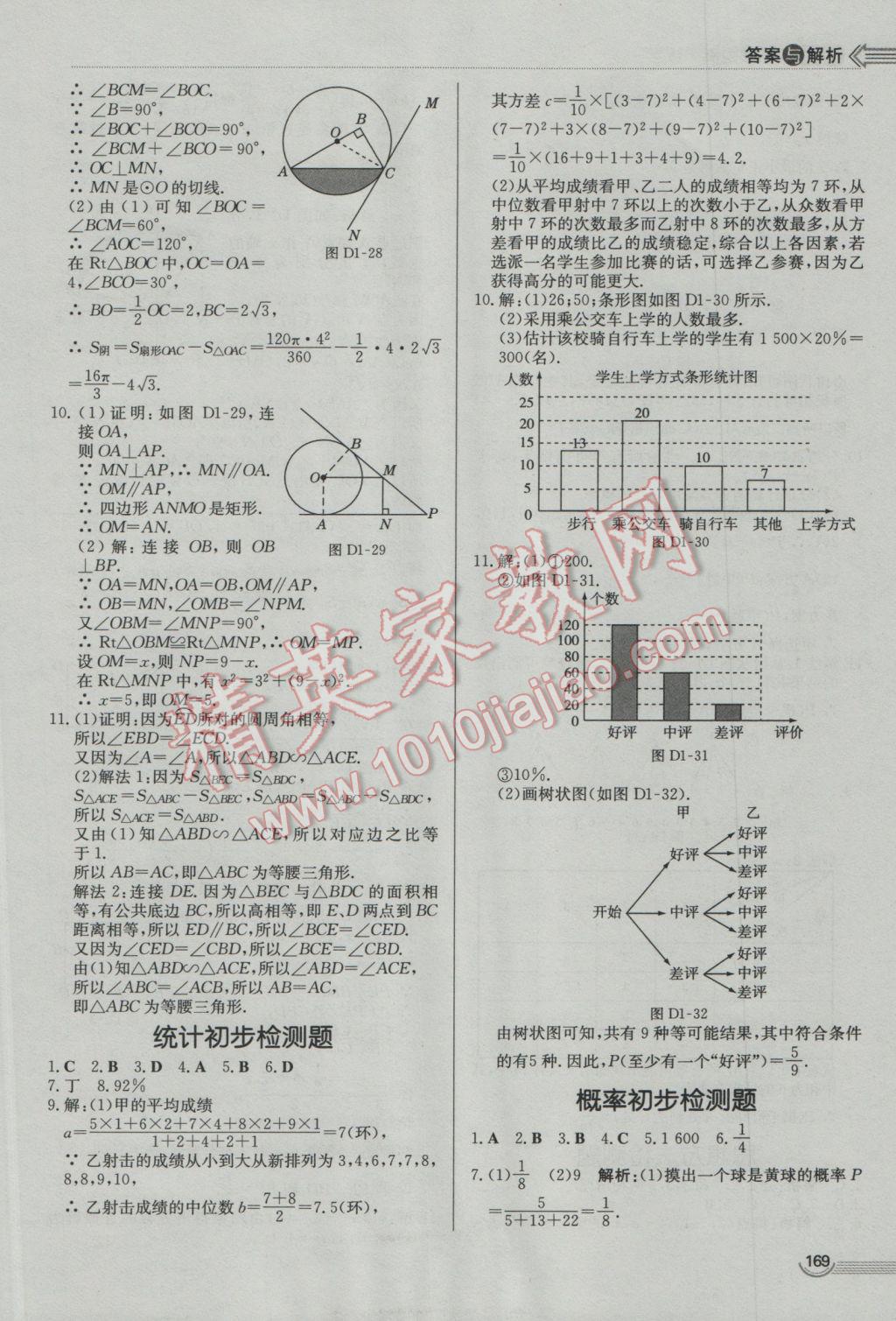 2017年中考零距離數(shù)學(xué)濰坊中考專用 參考答案第29頁