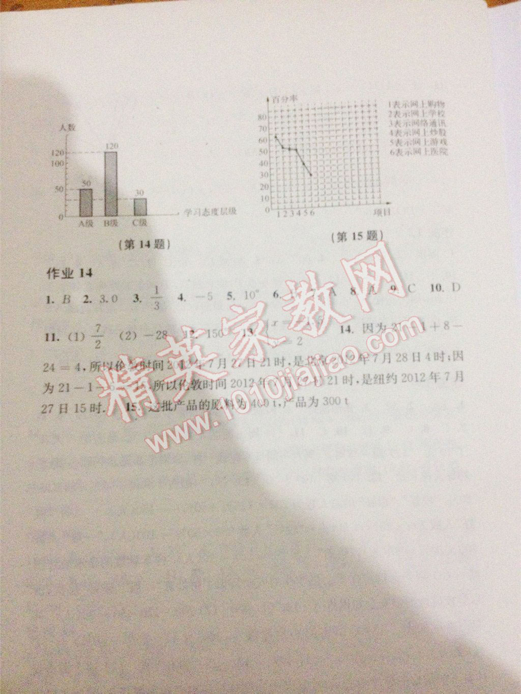 2017年寒假作業(yè)七年級(jí)數(shù)學(xué)滬科版上海科學(xué)技術(shù)出版社 第50頁(yè)