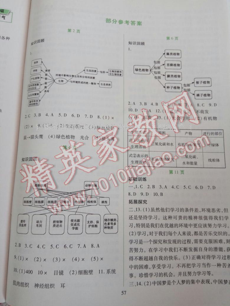 2017年假日綜合七年級合訂本吉林出版集團有限責任公司 第1頁