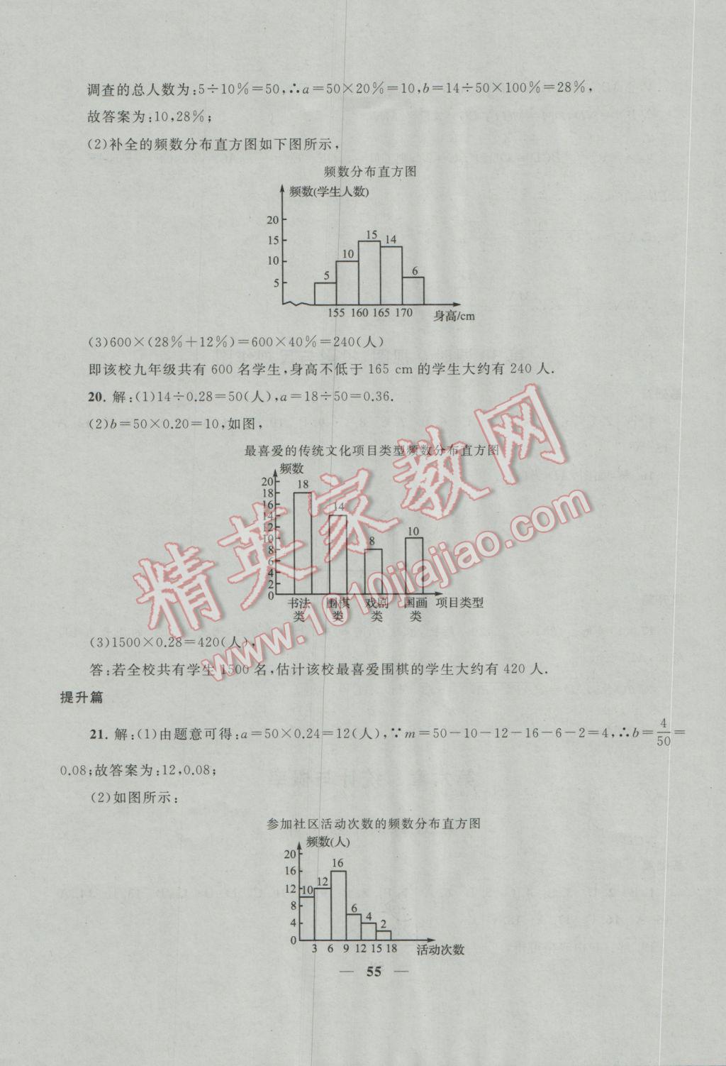 2017年中考提分攻略數(shù)學(xué) 參考答案第55頁(yè)