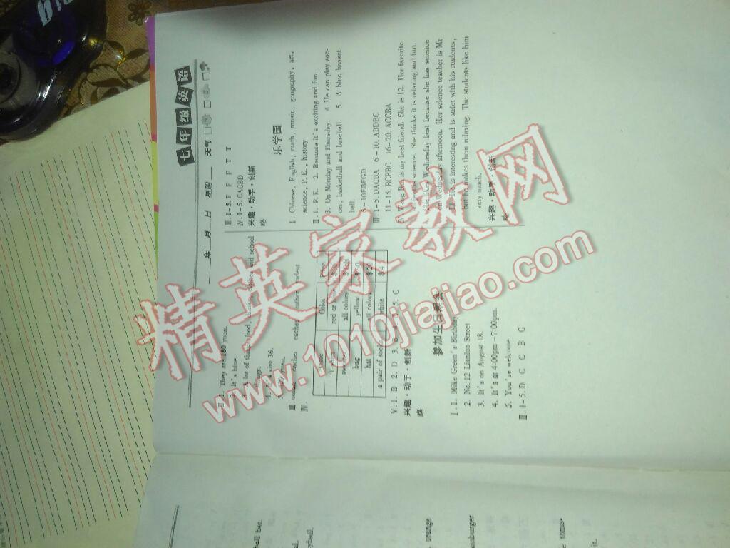 2017年寒假直通车七年级数学河北美术出版社&nbsp;第15页