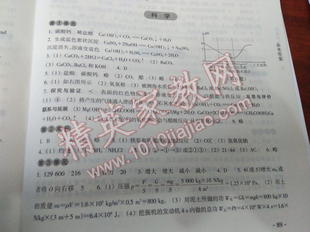 2017年寒假作業(yè)九年級A合訂本浙江教育出版社 參考答案第12頁