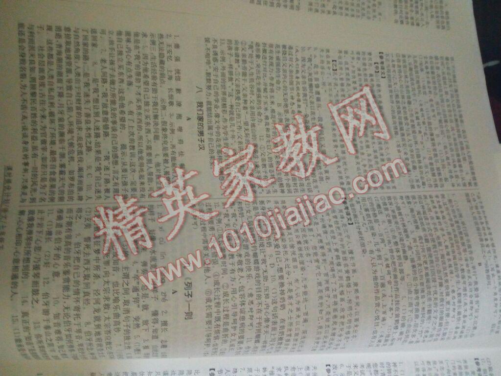 2016年課時(shí)提優(yōu)計(jì)劃作業(yè)本七年級(jí)語文下冊(cè)蘇教版 第25頁