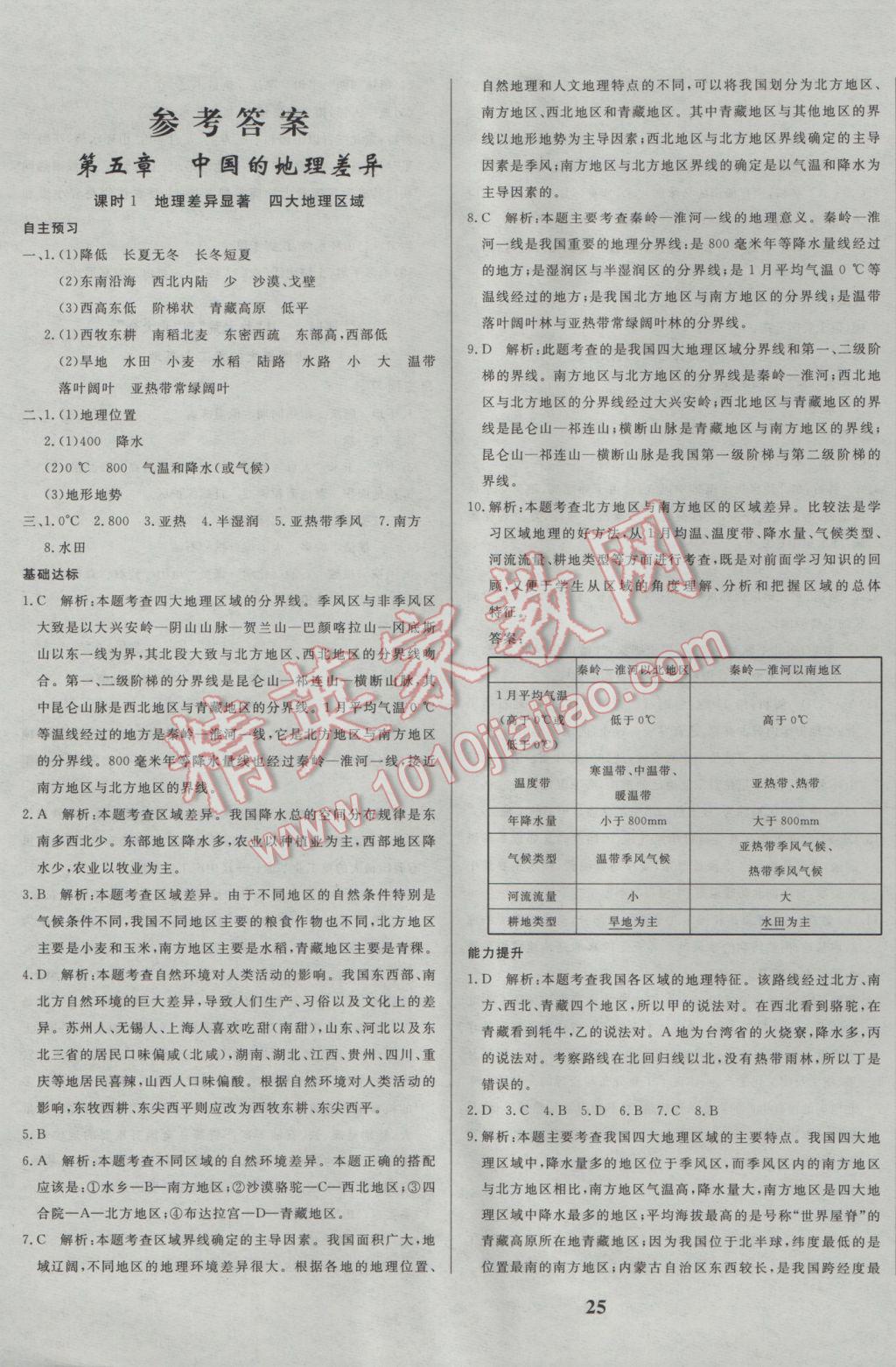 2017年正大圖書(shū)練測(cè)考七年級(jí)地理下冊(cè)魯教版 參考答案第1頁(yè)