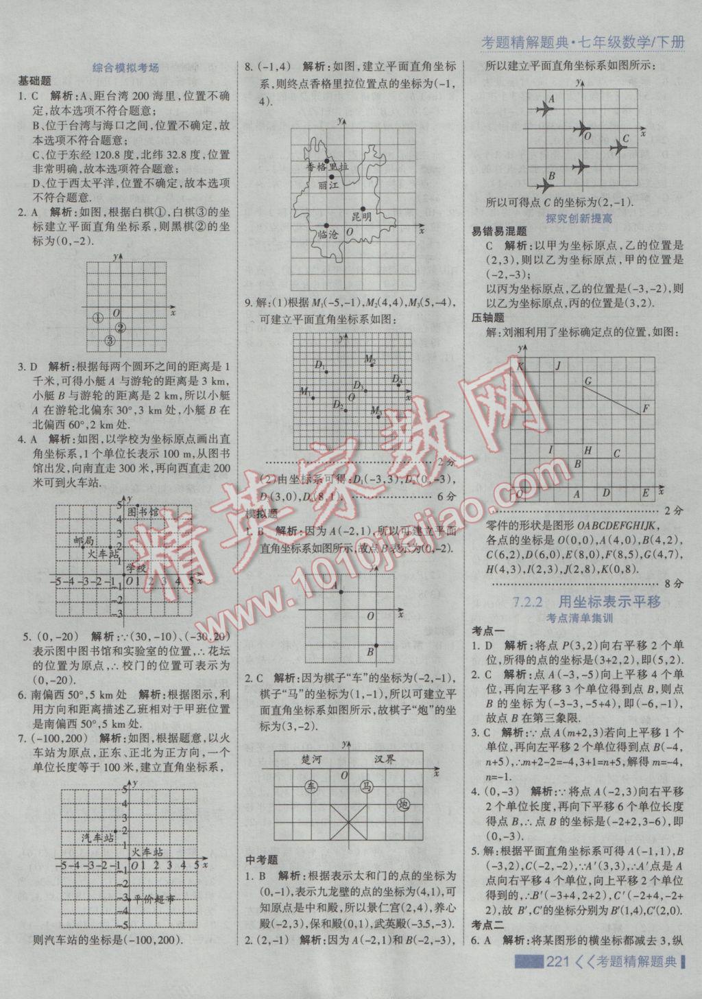 2017年考點(diǎn)集訓(xùn)與滿分備考七年級(jí)數(shù)學(xué)下冊(cè)人教版 參考答案第27頁(yè)