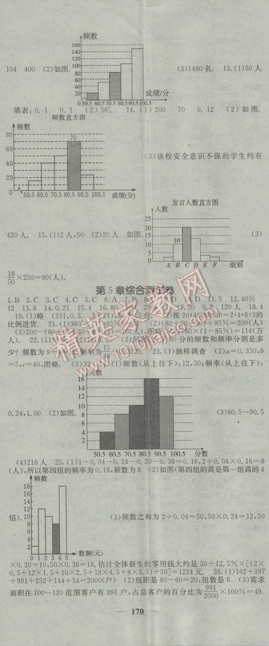 2017年名校課堂內(nèi)外八年級(jí)數(shù)學(xué)下冊(cè)湘教版 參考答案第29頁