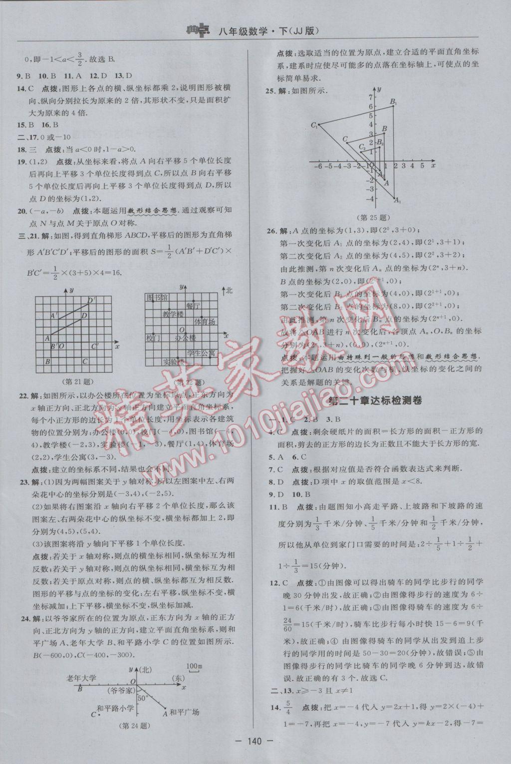 2017年綜合應(yīng)用創(chuàng)新題典中點(diǎn)八年級(jí)數(shù)學(xué)下冊(cè)冀教版 參考答案第2頁(yè)