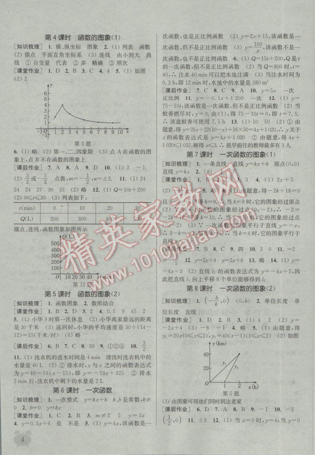 2017年通城學(xué)典課時(shí)作業(yè)本八年級(jí)數(shù)學(xué)下冊(cè)華師大版 參考答案第4頁