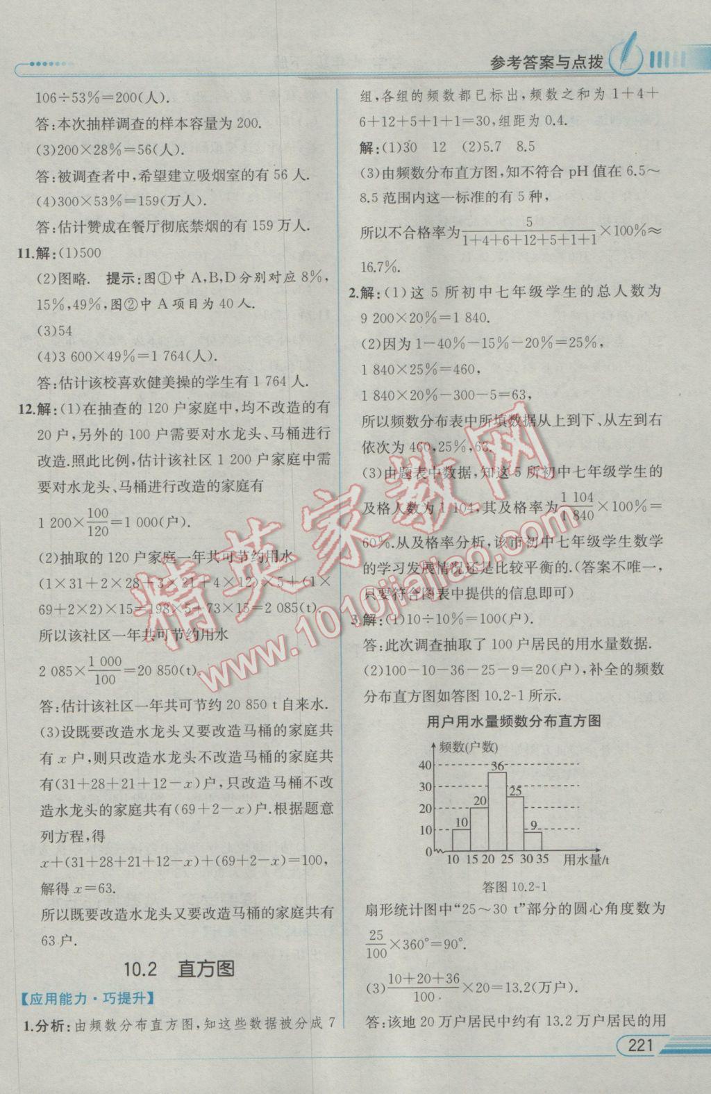 2017年教材解讀七年級數(shù)學下冊人教版 參考答案第37頁