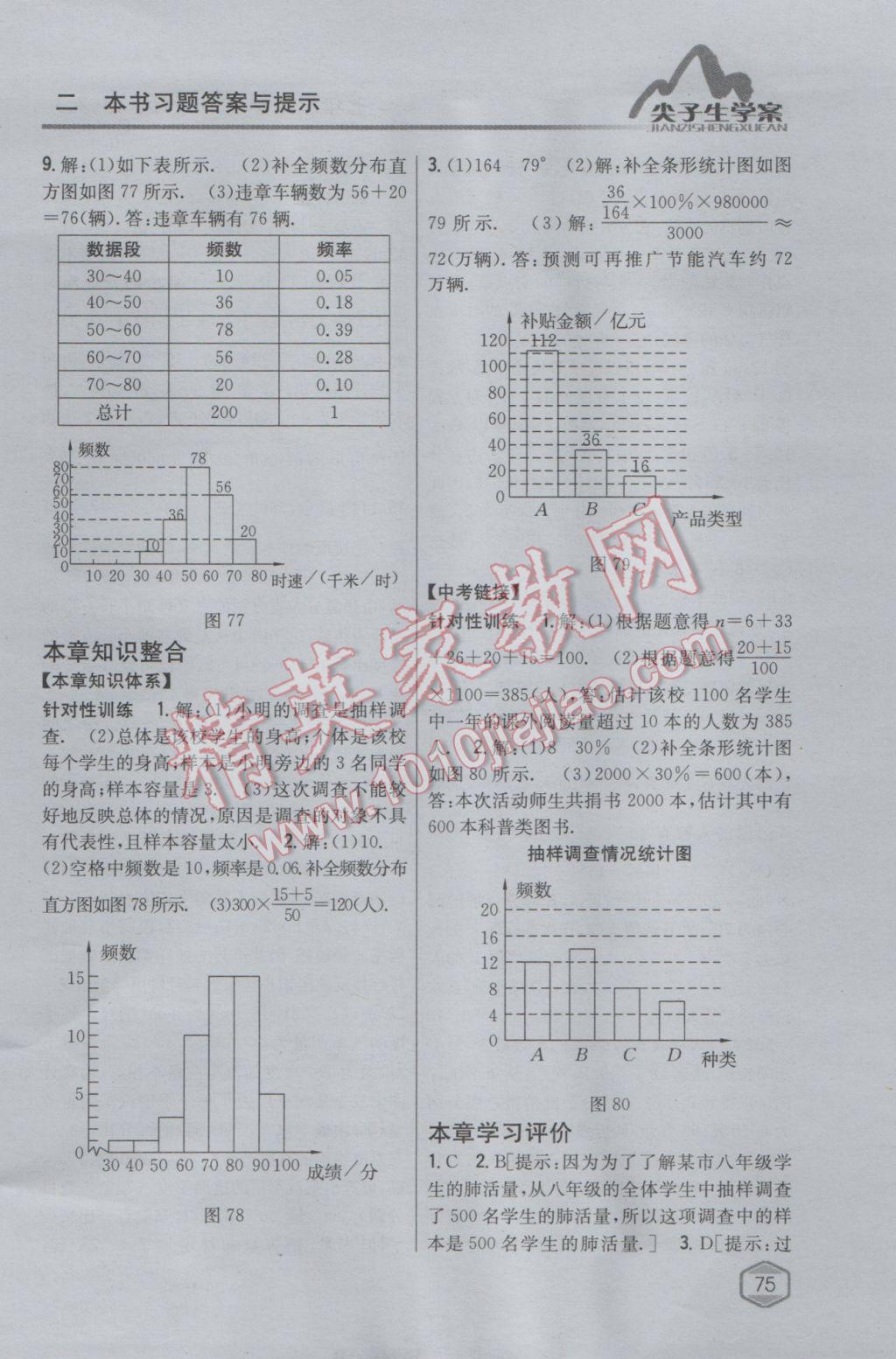 2017年尖子生學(xué)案七年級數(shù)學(xué)下冊人教版 參考答案第35頁