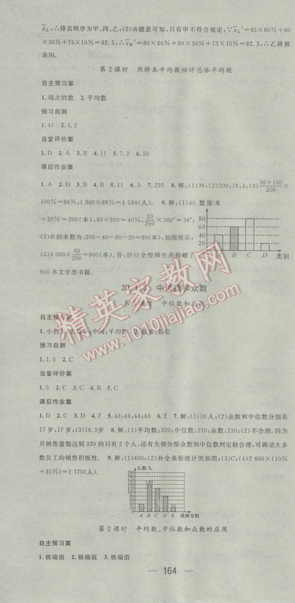 2017年名师测控八年级数学下册人教版 参考答案第22页