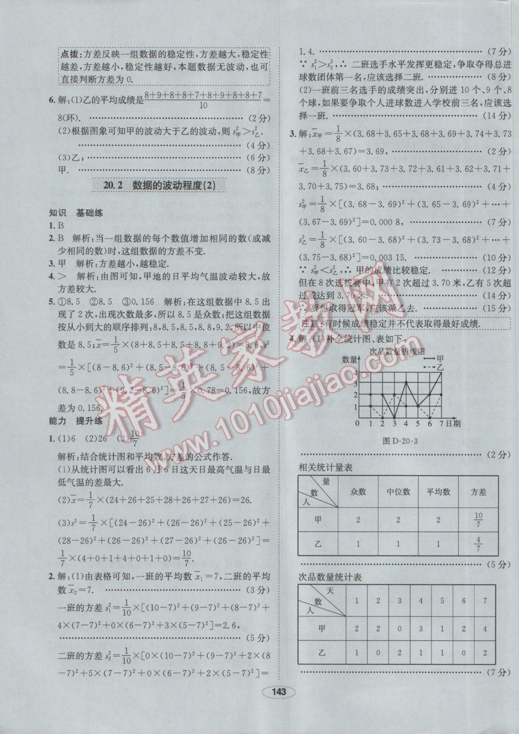 2017年中學(xué)教材全練八年級數(shù)學(xué)下冊人教版 參考答案第47頁