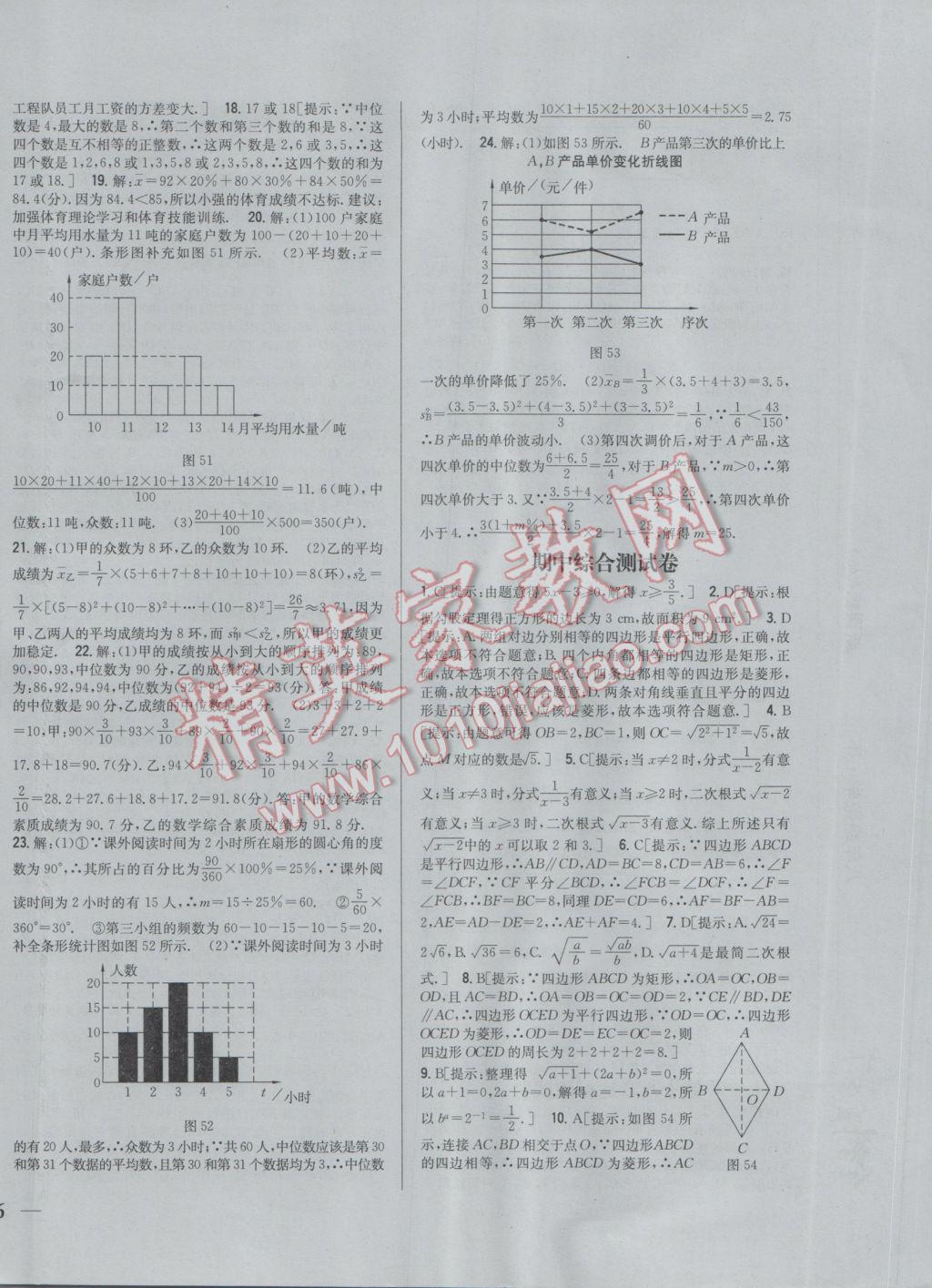 2017年全科王同步課時(shí)練習(xí)八年級(jí)數(shù)學(xué)下冊(cè)人教版 參考答案第24頁(yè)