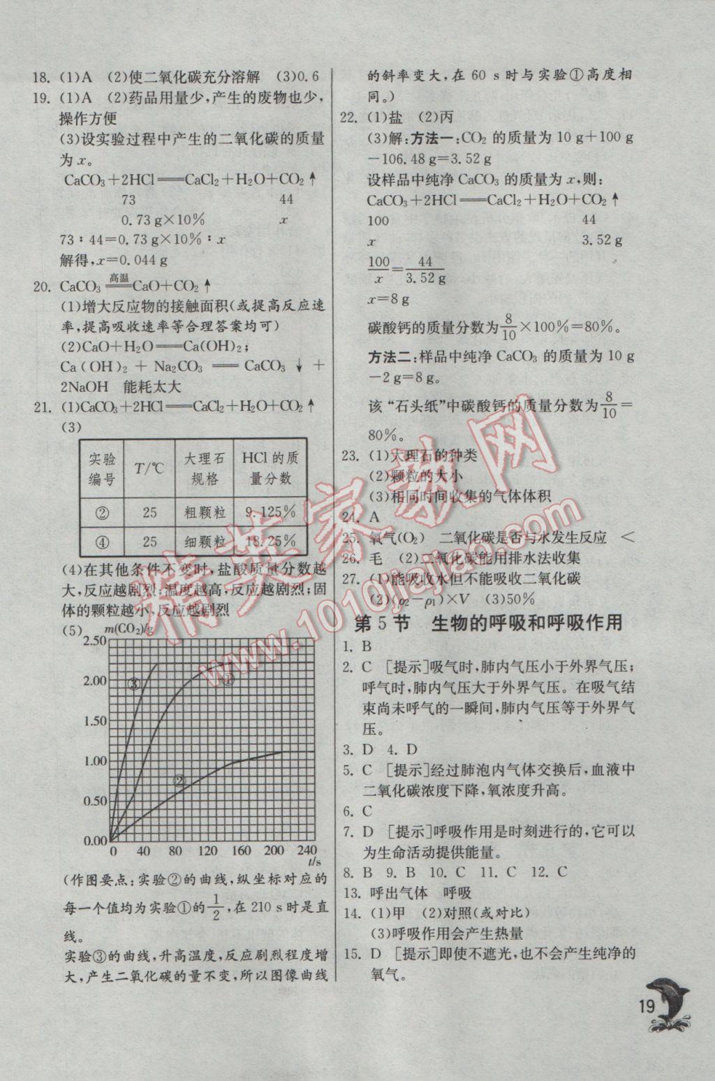 2017年實驗班提優(yōu)訓(xùn)練八年級科學(xué)下冊浙教版 參考答案第19頁