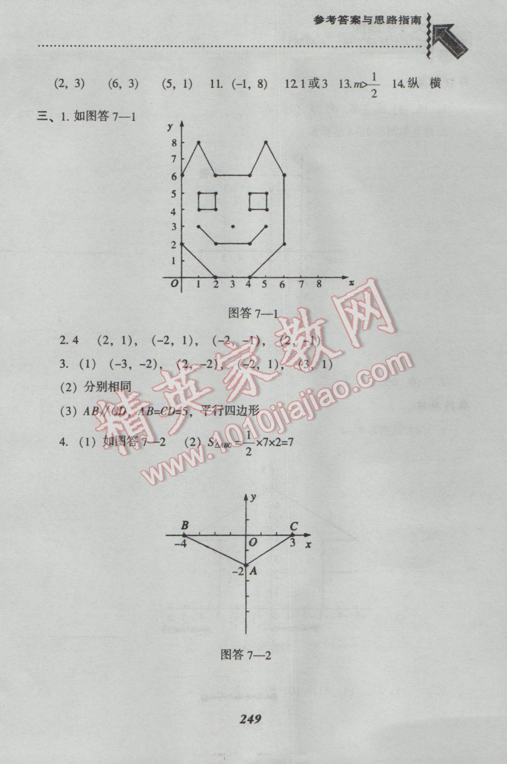 2017年尖子生題庫(kù)七年級(jí)數(shù)學(xué)下冊(cè)人教版 參考答案第21頁