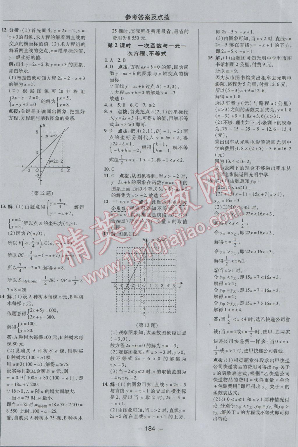 2017年綜合應(yīng)用創(chuàng)新題典中點(diǎn)八年級(jí)數(shù)學(xué)下冊(cè)華師大版 參考答案第28頁(yè)