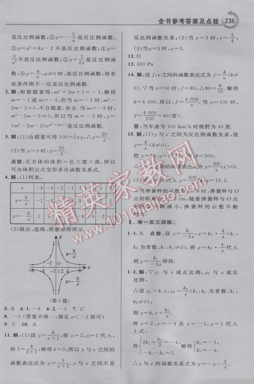 2017年特高級(jí)教師點(diǎn)撥八年級(jí)數(shù)學(xué)下冊(cè)華師大版 參考答案第22頁