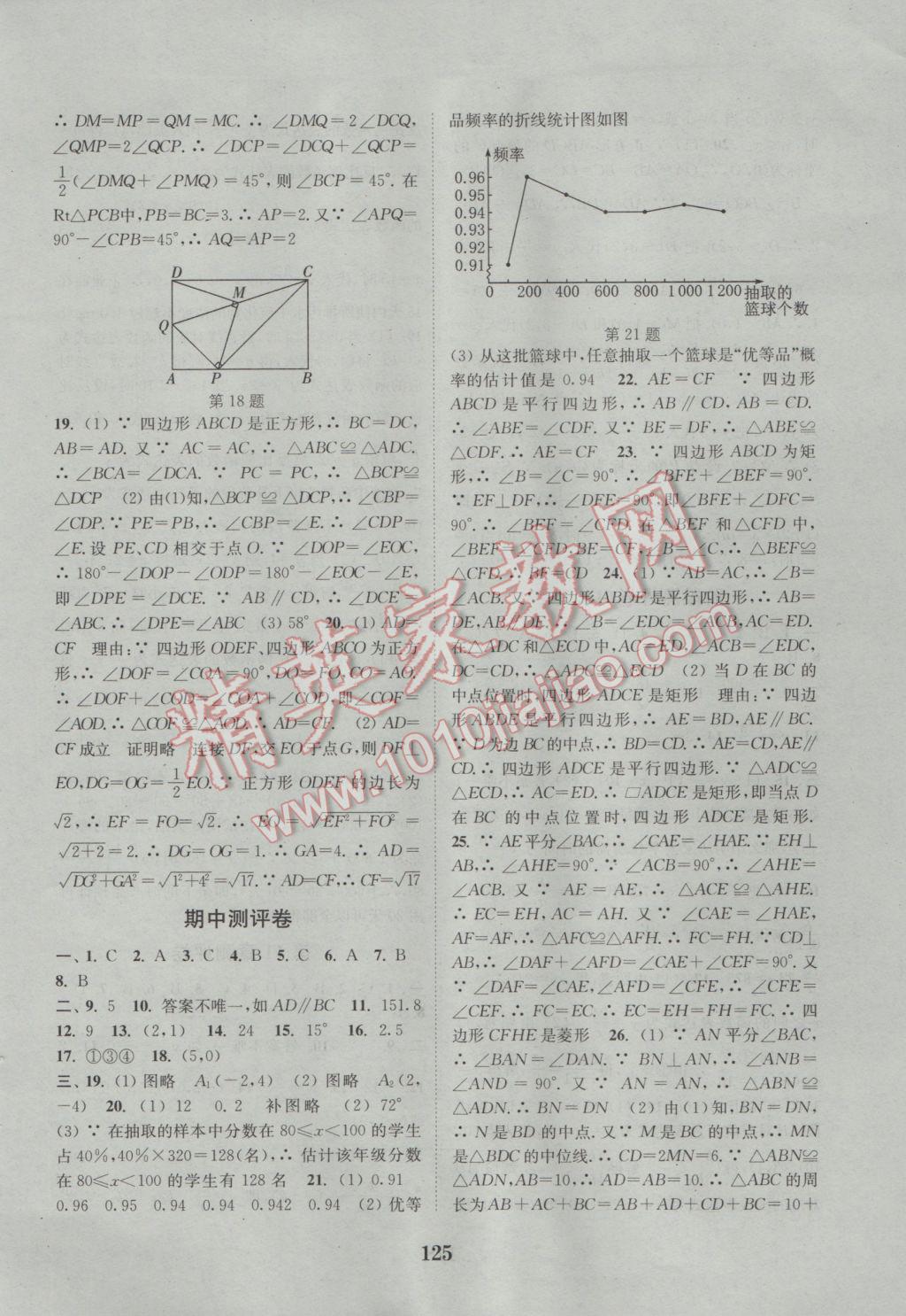 2017年通城學(xué)典初中全程測(cè)評(píng)卷八年級(jí)數(shù)學(xué)下冊(cè)蘇科版 參考答案第5頁(yè)