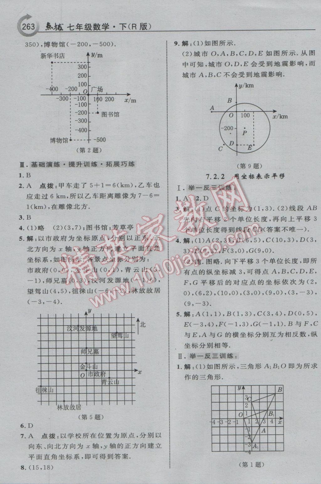 2017年特高級教師點撥七年級數(shù)學下冊人教版 參考答案第25頁