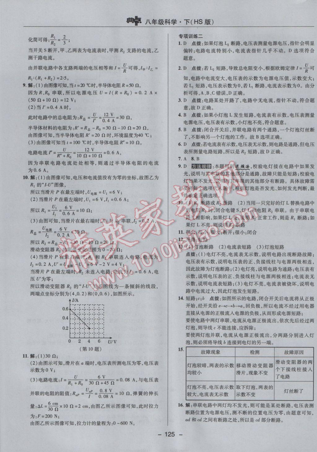 2017年綜合應(yīng)用創(chuàng)新題典中點(diǎn)八年級(jí)科學(xué)下冊(cè)華師大版 參考答案第21頁(yè)