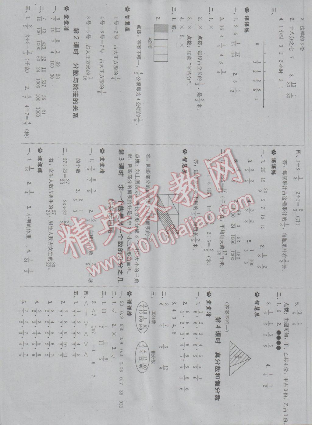 2017年綜合應(yīng)用創(chuàng)新題典中點(diǎn)五年級(jí)數(shù)學(xué)下冊蘇教版 參考答案第11頁