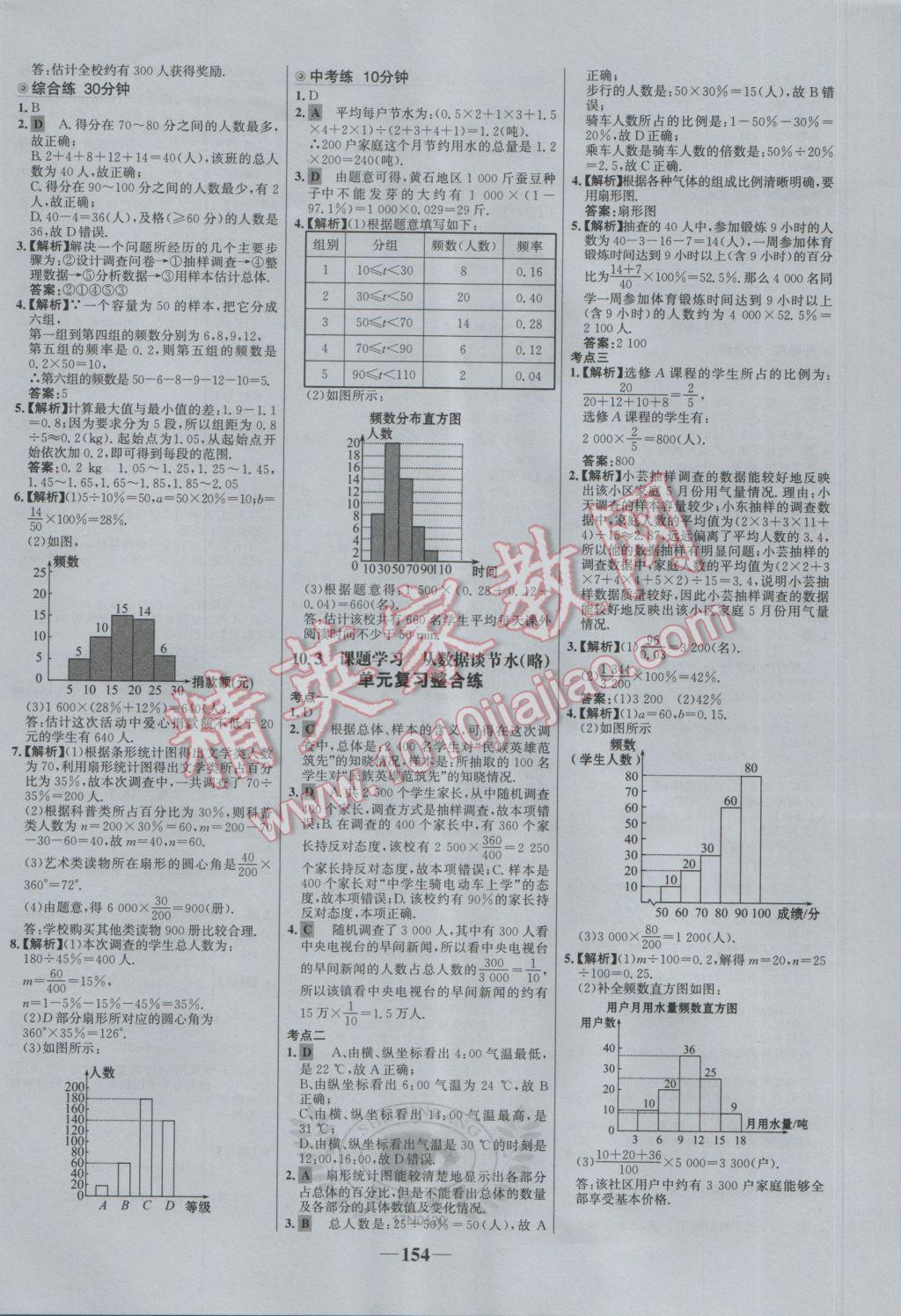 2017年世紀(jì)金榜百練百勝七年級數(shù)學(xué)下冊 參考答案第20頁