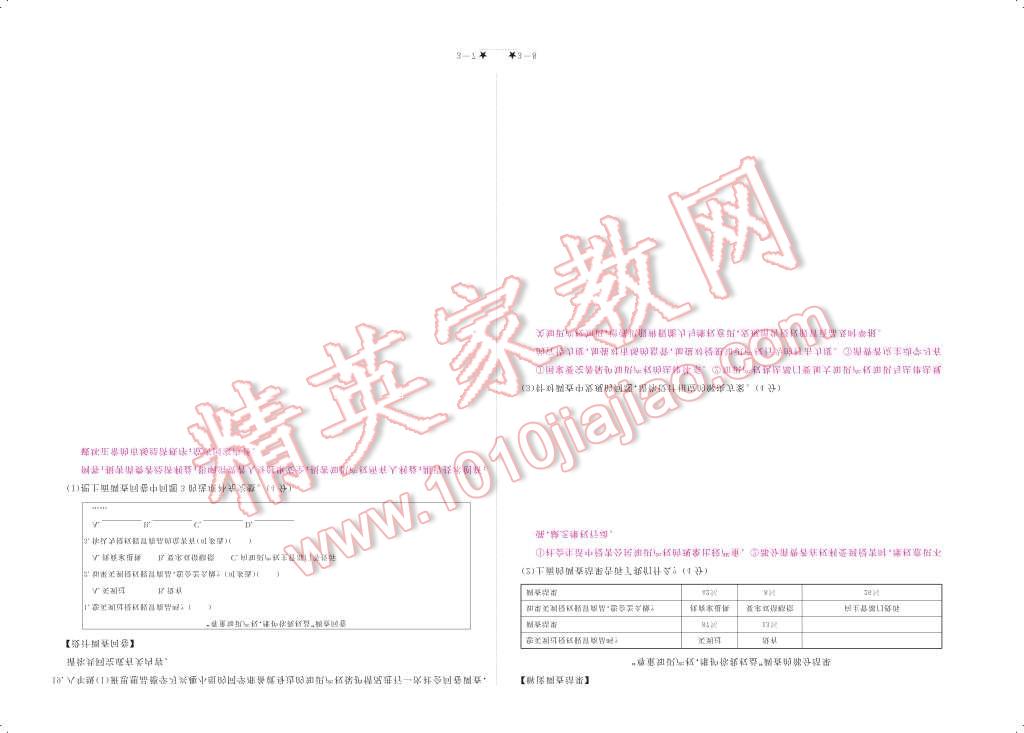 2017年領航新課標練習冊八年級思想品德下冊人教版 參考答案第96頁