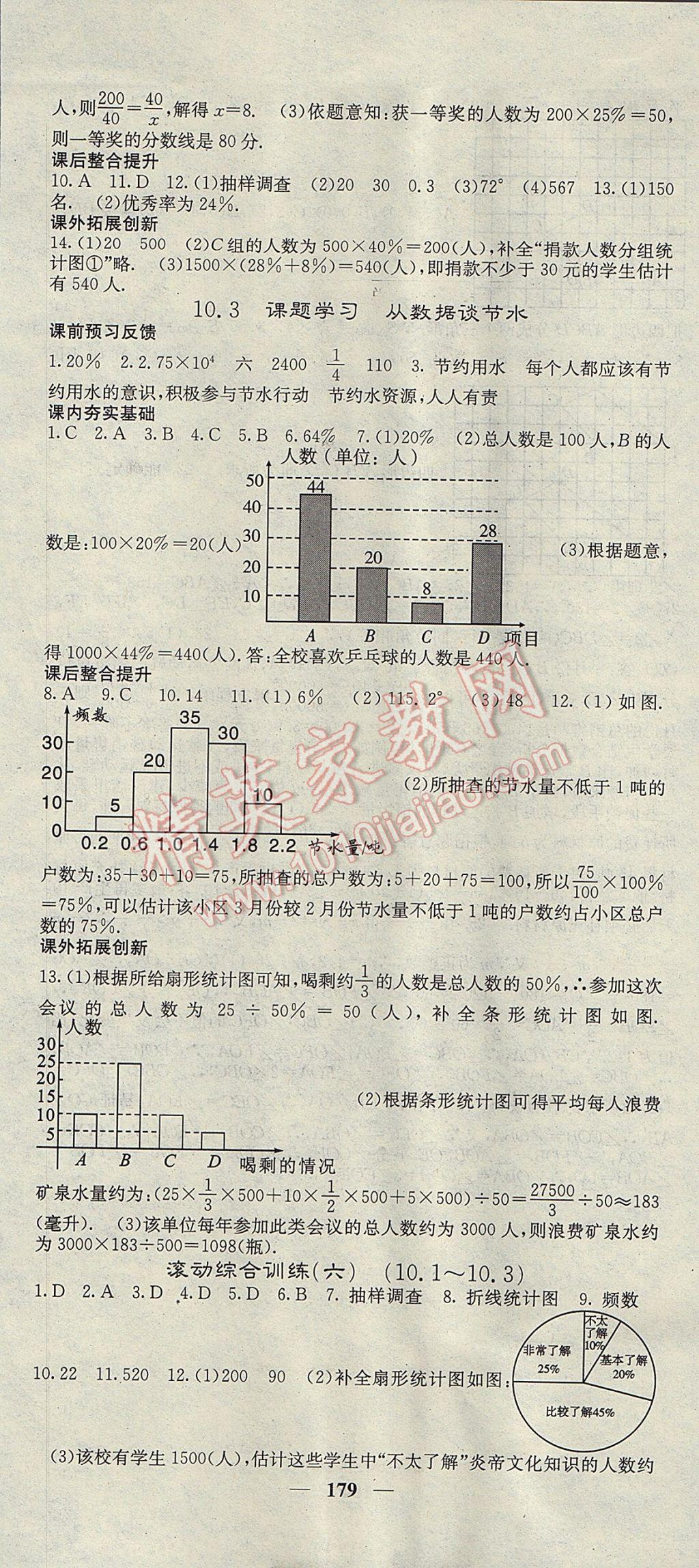 2017年名校課堂內(nèi)外七年級數(shù)學(xué)下冊人教版 參考答案第25頁