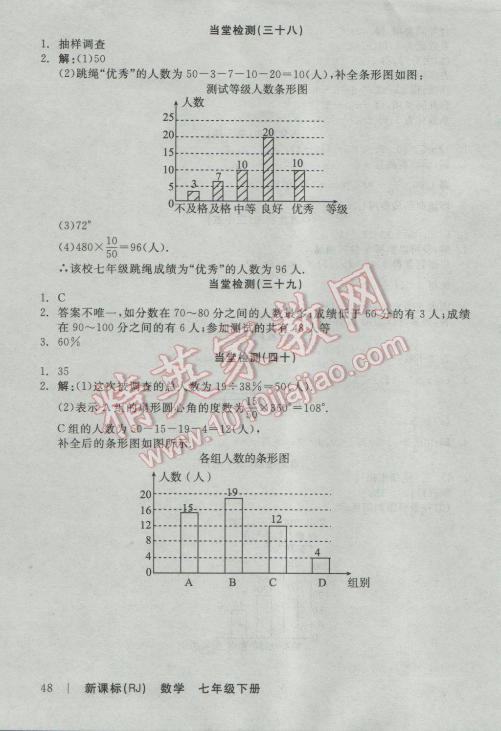 2017年全品學(xué)練考七年級(jí)數(shù)學(xué)下冊(cè)人教版 當(dāng)堂檢測(cè)答案第18頁(yè)