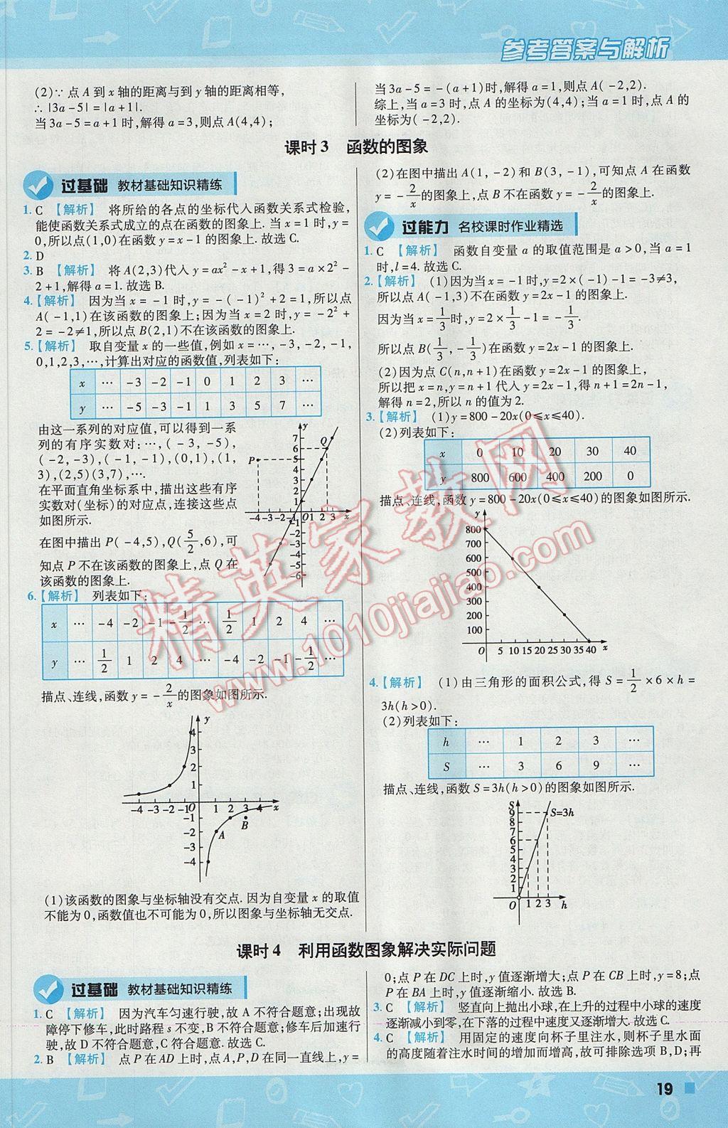 2017年一遍過(guò)初中數(shù)學(xué)八年級(jí)下冊(cè)華師大版 參考答案第19頁(yè)