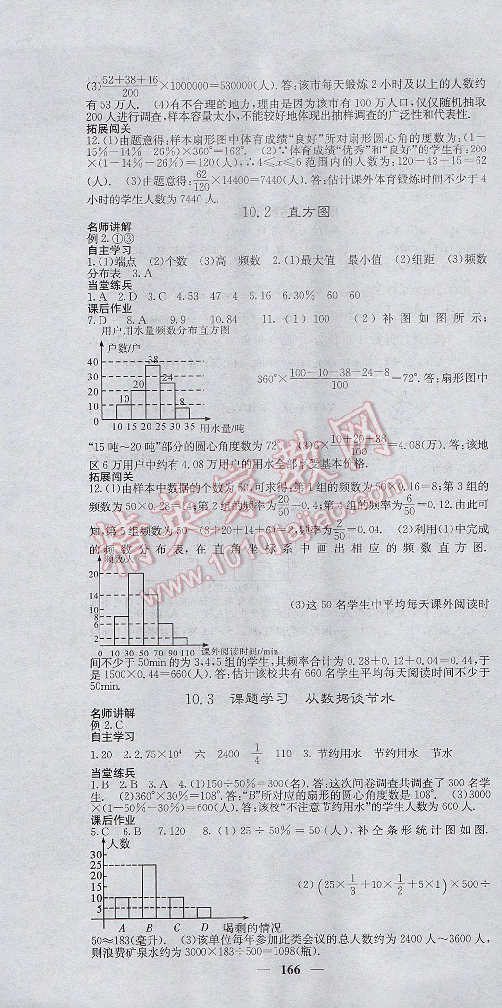 2017年課堂點睛七年級數(shù)學下冊人教版 參考答案第19頁