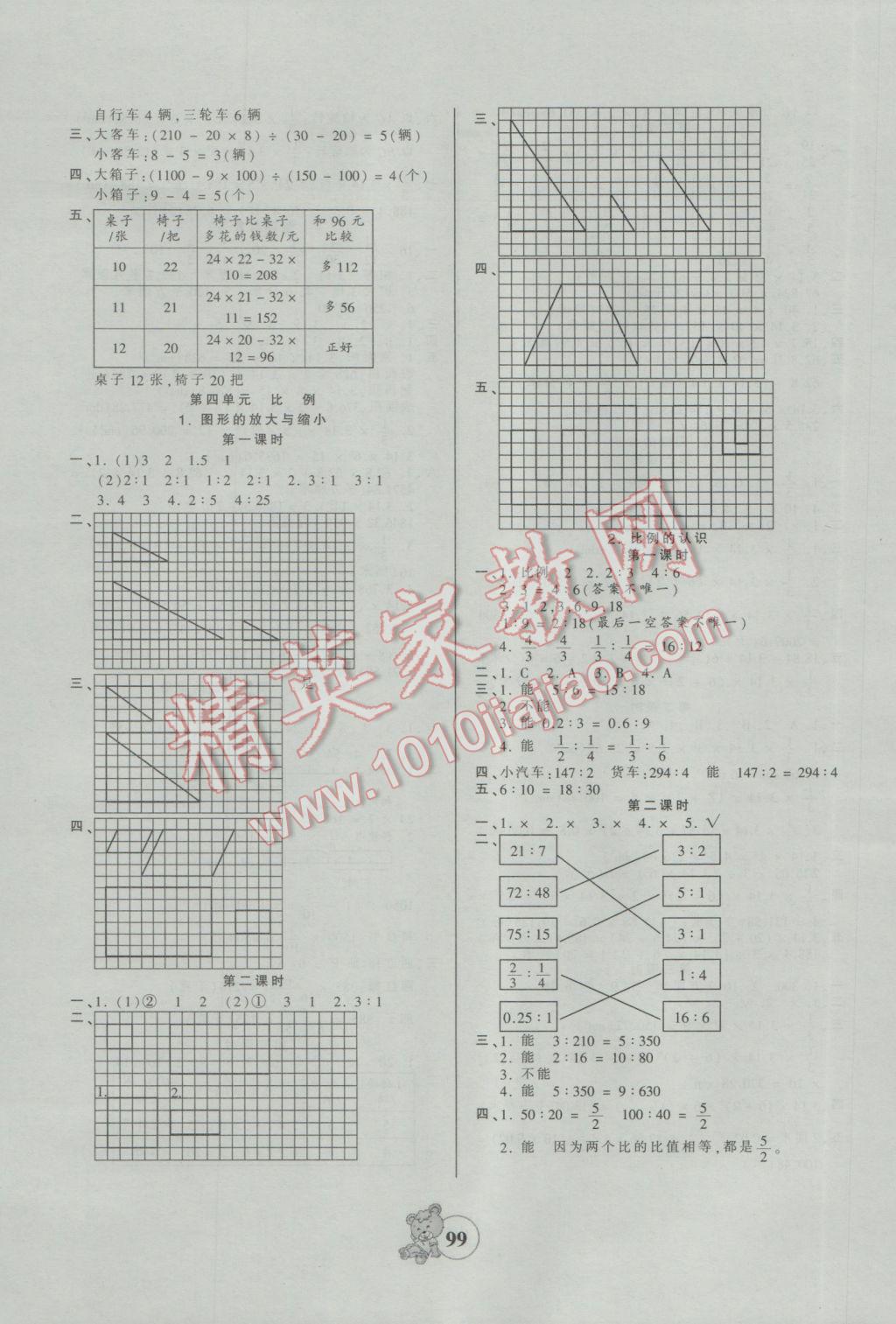 2017年創(chuàng)維新課堂六年級數(shù)學下冊蘇教版 參考答案第3頁