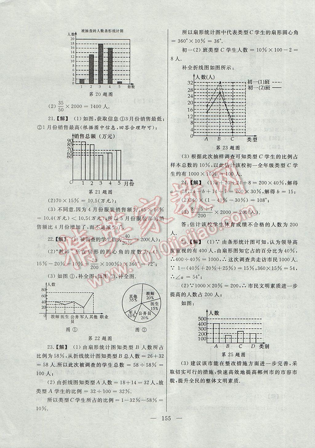 2017年為了燦爛的明天同步輔導與能力訓練階段綜合測試卷集八年級數(shù)學下冊蘇科版 參考答案第3頁