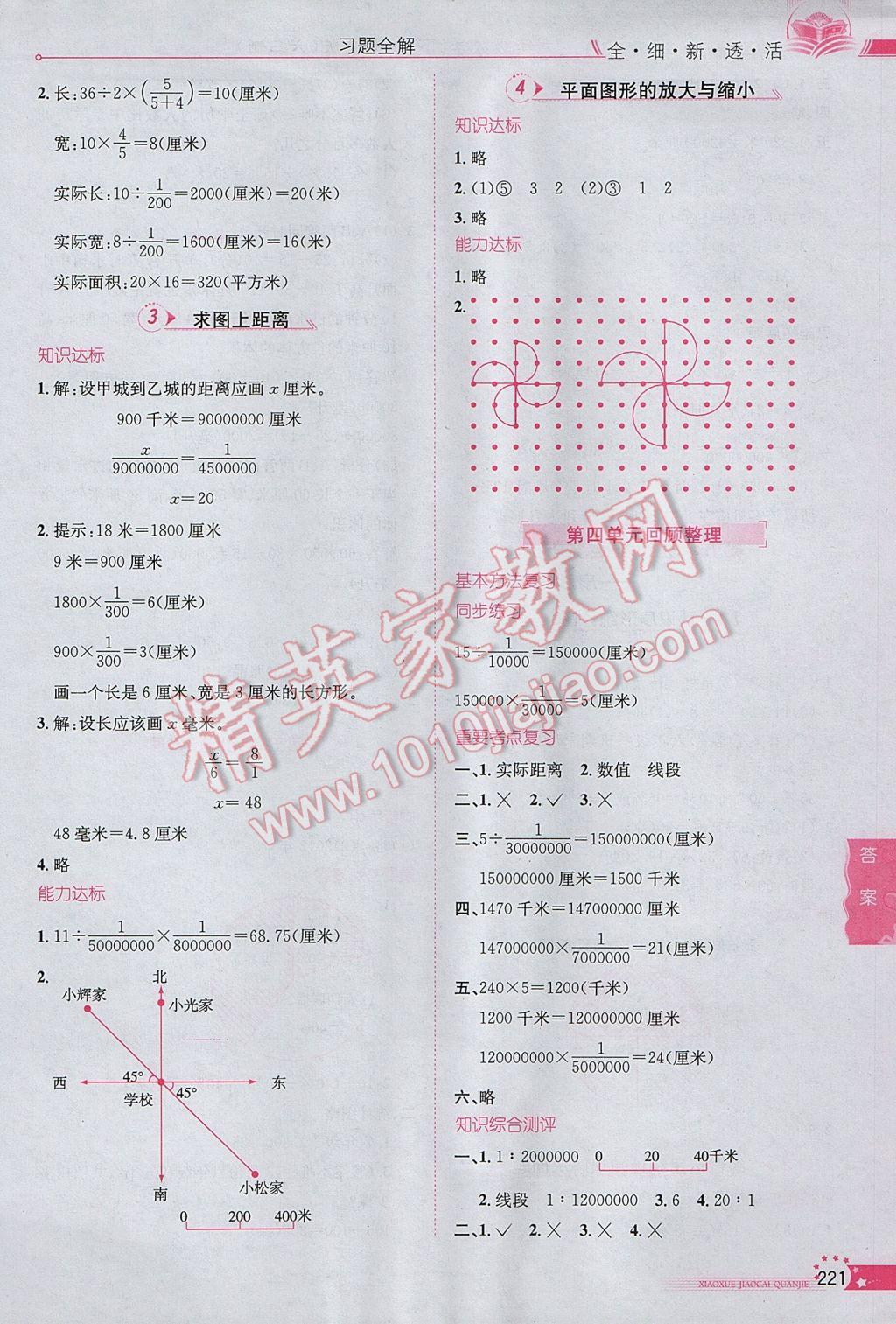 2017年小學教材全解六年級數(shù)學下冊青島版六三制 參考答案第8頁