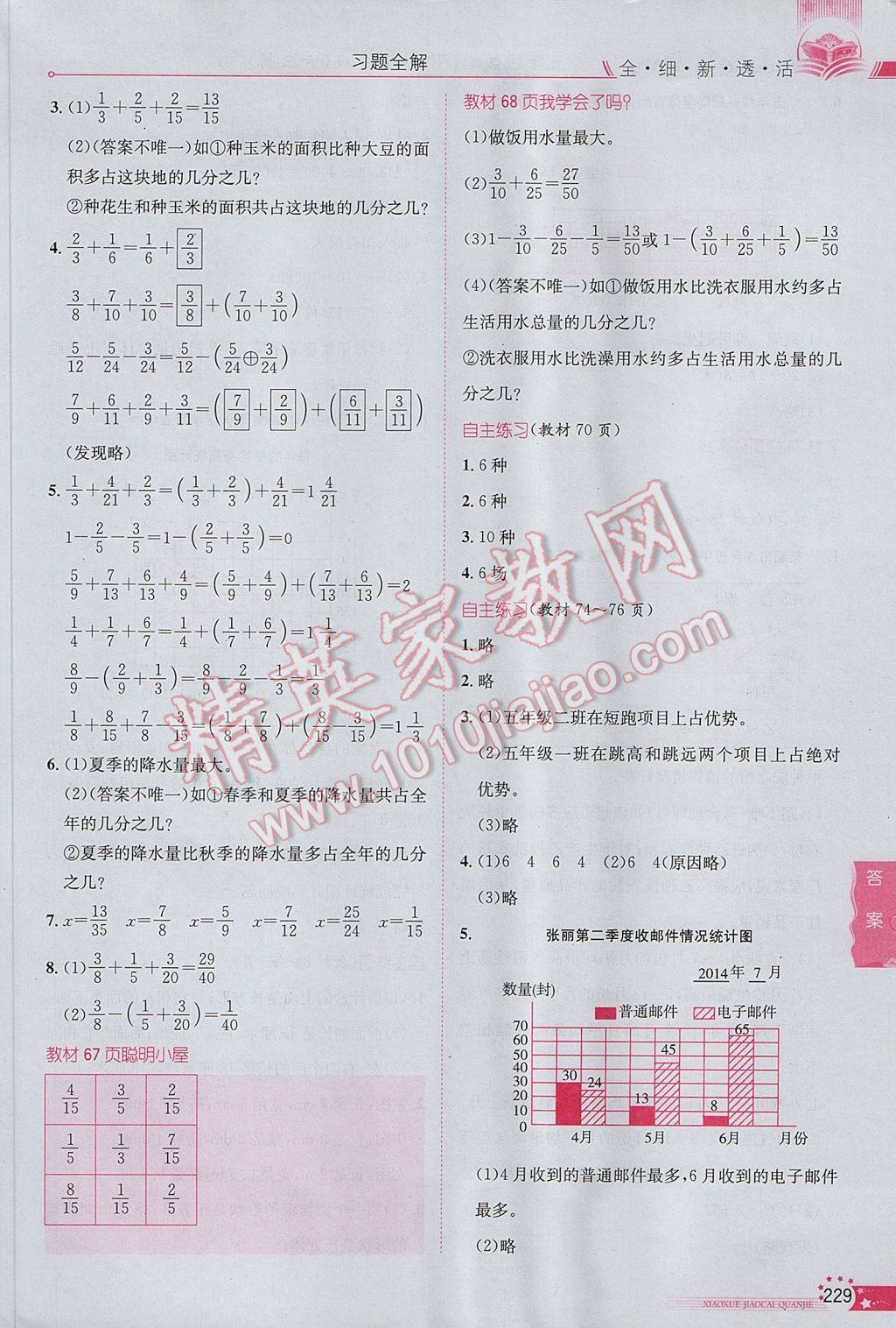 2017年小學教材全解五年級數(shù)學下冊青島版六三制 參考答案第25頁