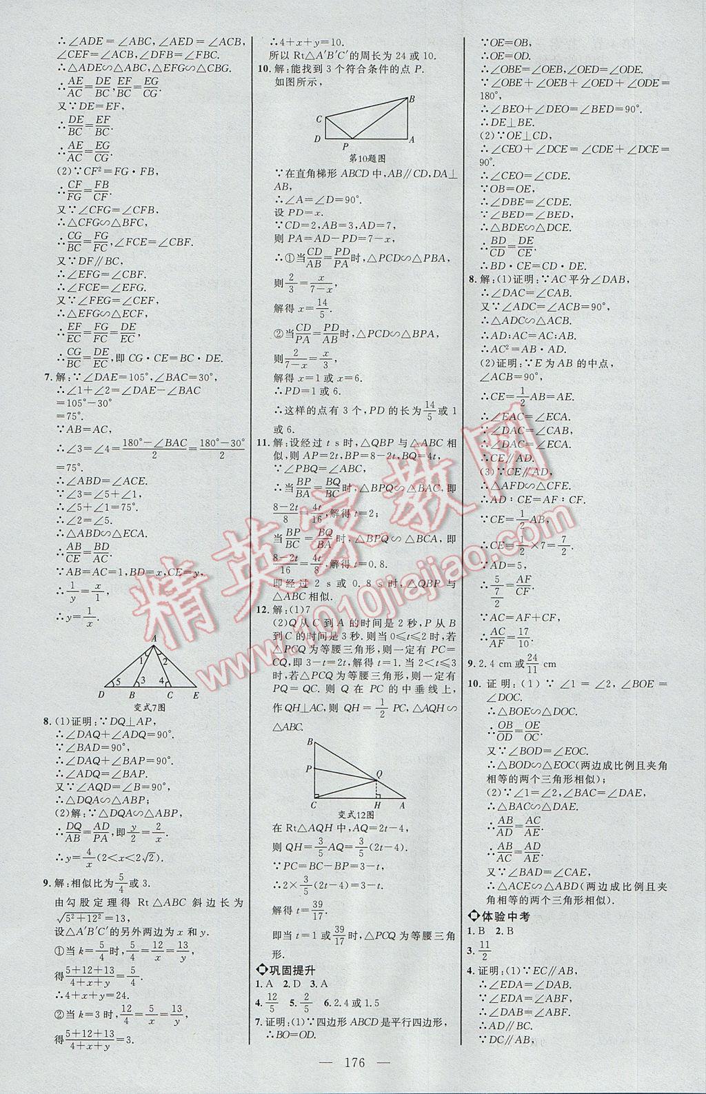 2017年細(xì)解巧練八年級數(shù)學(xué)下冊魯教版 參考答案第19頁