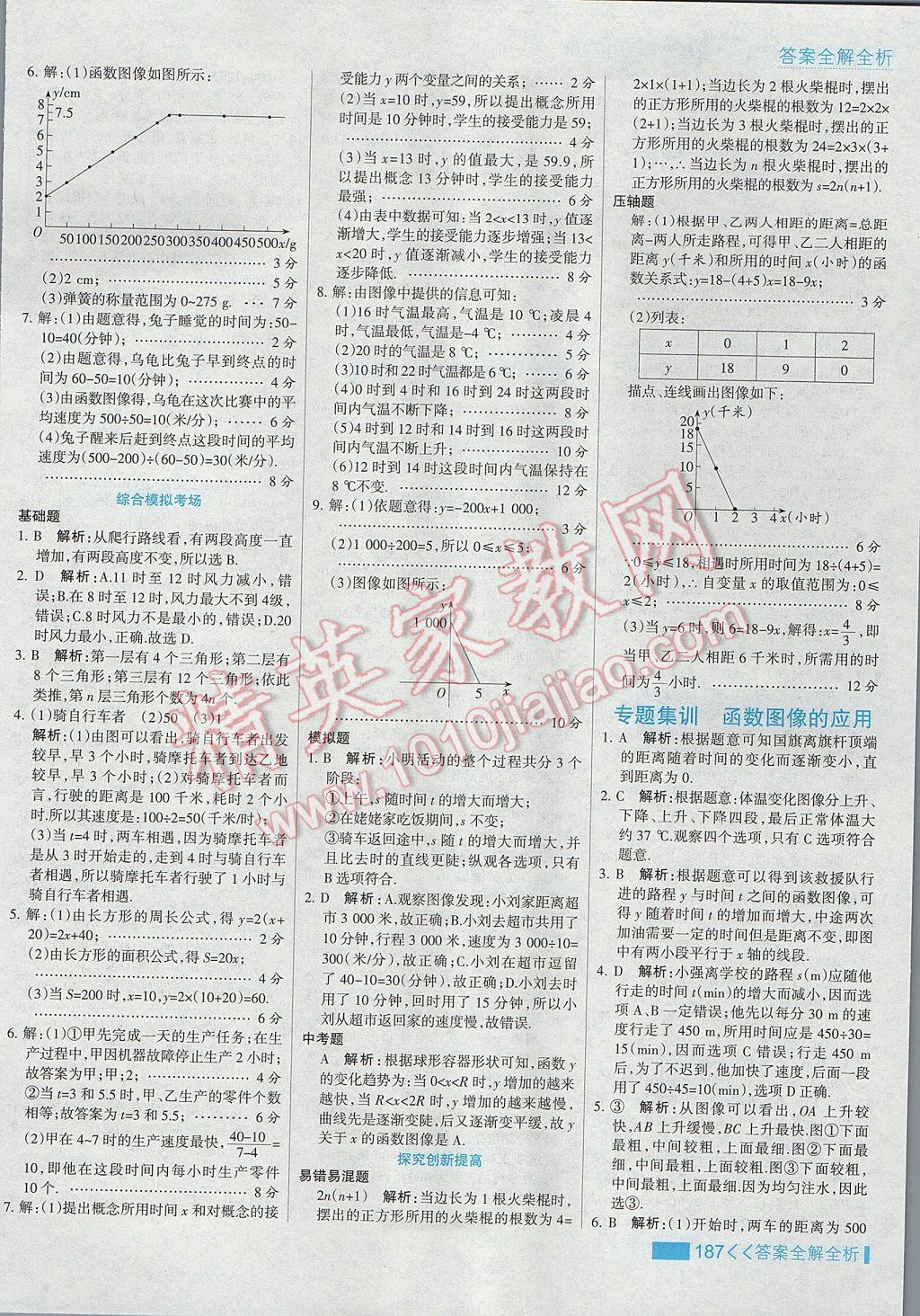 2017年考點集訓與滿分備考八年級數學下冊冀教版 參考答案第19頁