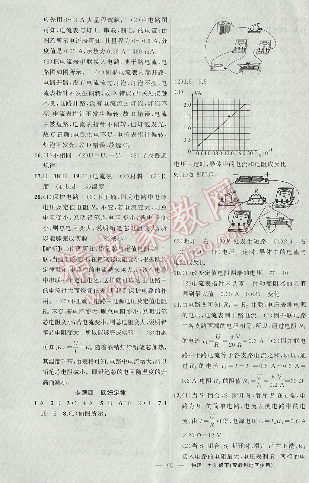 2017年原創(chuàng)新課堂九年級(jí)物理下冊(cè)教科版 參考答案第7頁(yè)