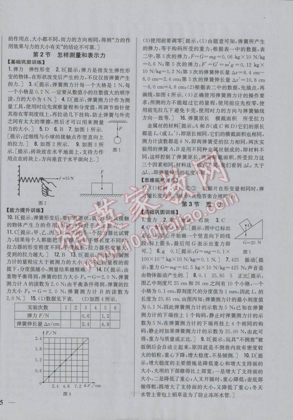 2017年全科王同步課時(shí)練習(xí)八年級(jí)物理下冊(cè)粵滬版 參考答案第2頁(yè)