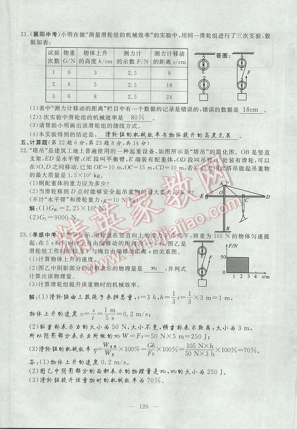 2017年351高效課堂導(dǎo)學(xué)案八年級(jí)物理下冊(cè)人教版 測(cè)試卷第28頁(yè)