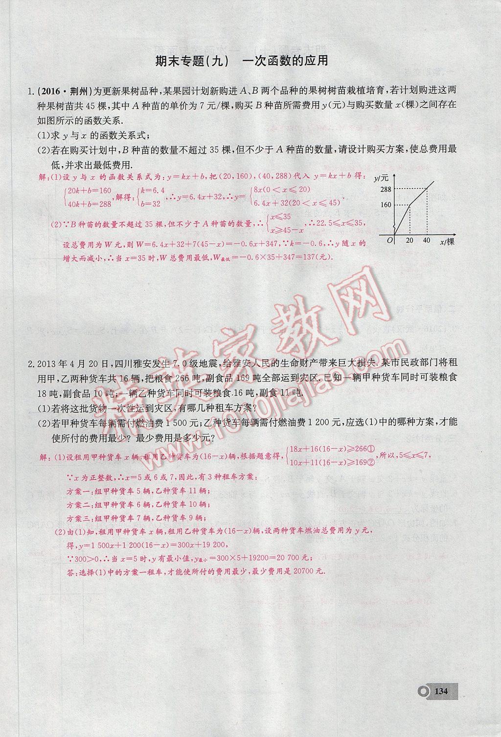 2017年思維新觀察八年級數(shù)學(xué)下冊 期末復(fù)習(xí)專題第9頁