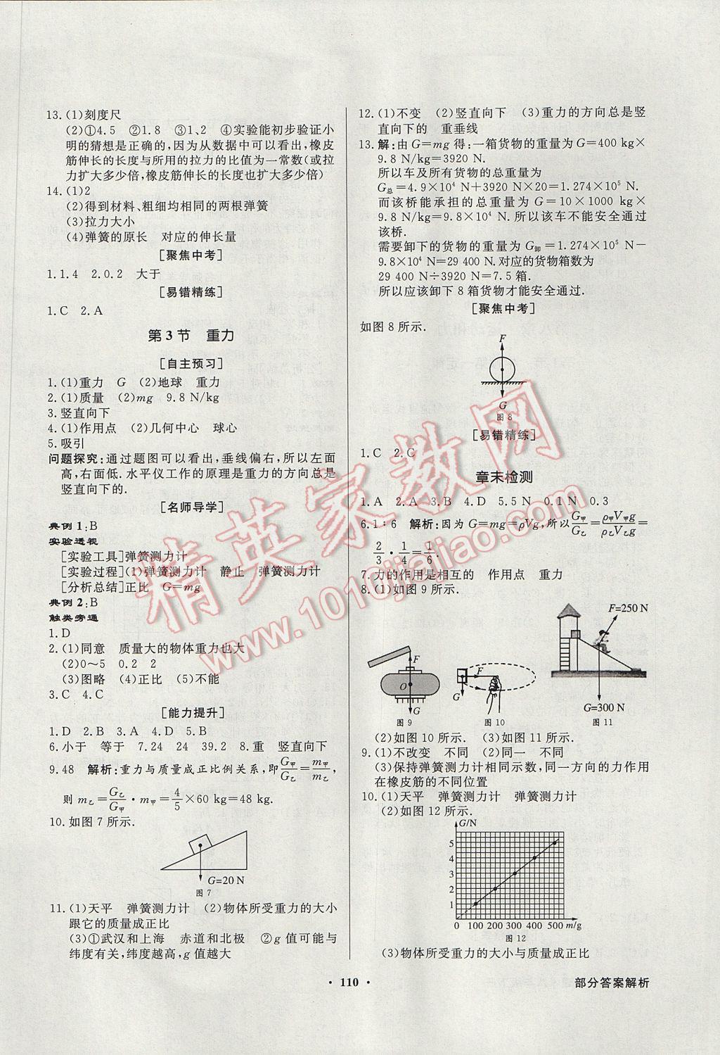 2017年同步導(dǎo)學(xué)與優(yōu)化訓(xùn)練八年級物理下冊人教版 參考答案第2頁