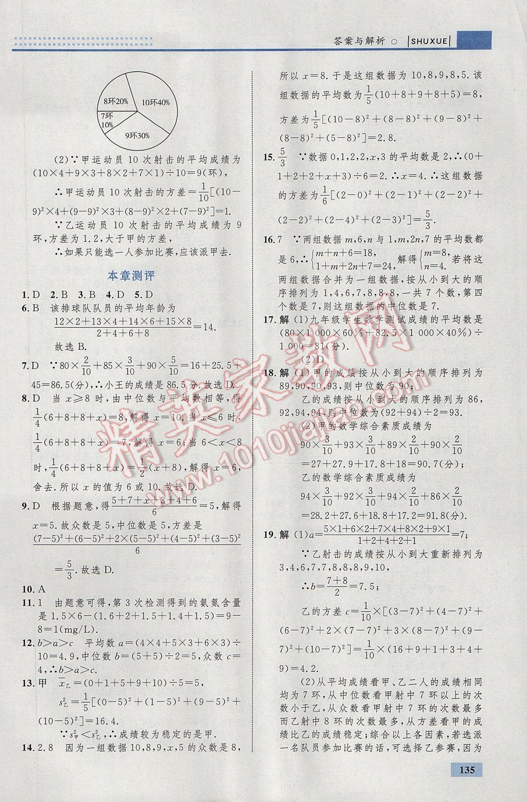 2017年初中同步學(xué)考優(yōu)化設(shè)計(jì)八年級數(shù)學(xué)下冊人教版 參考答案第45頁