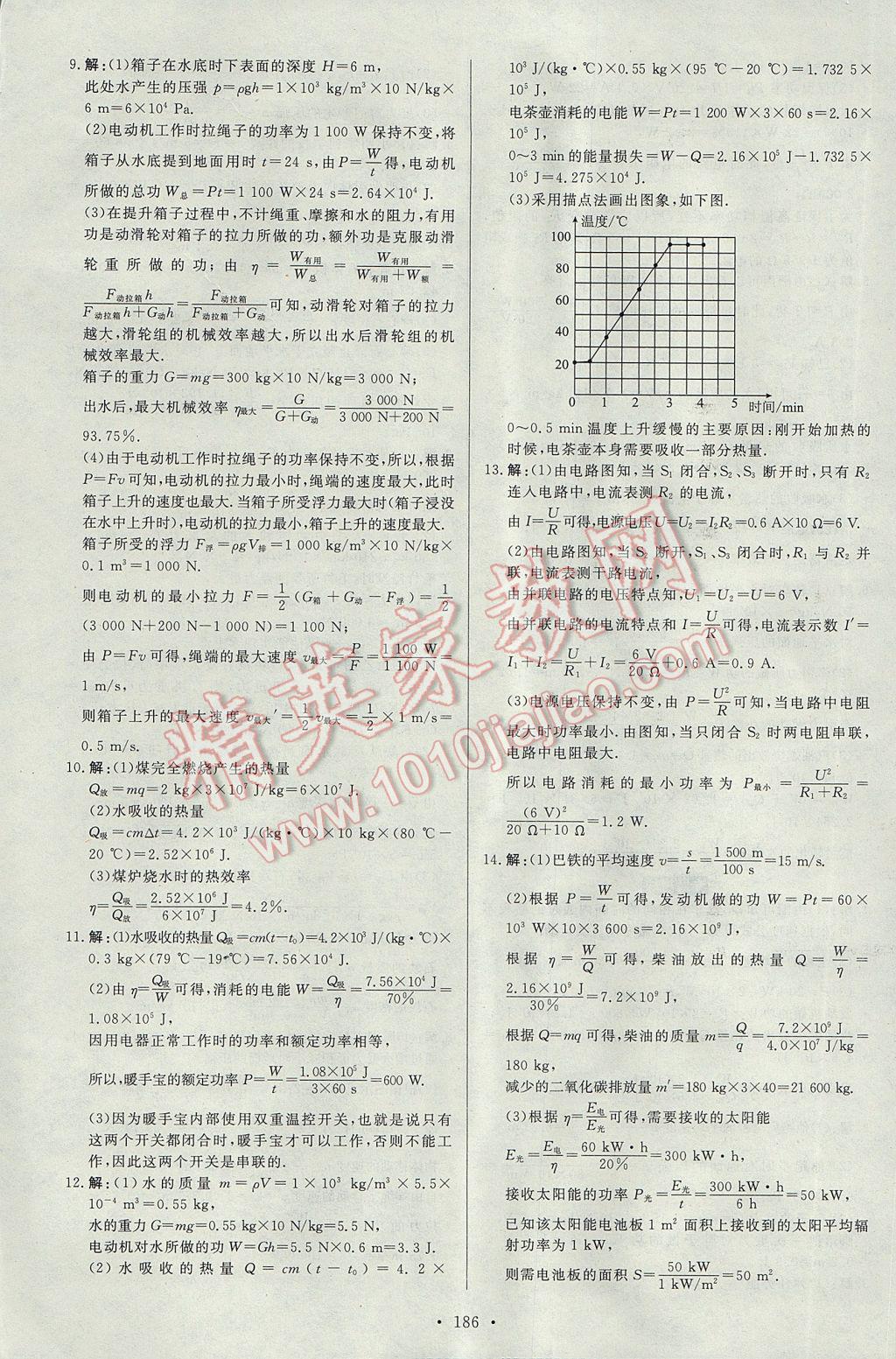 2017年人民東方書業(yè)云南省學(xué)業(yè)水平考試初中總復(fù)習(xí)風(fēng)向標(biāo)物理 參考答案第28頁(yè)