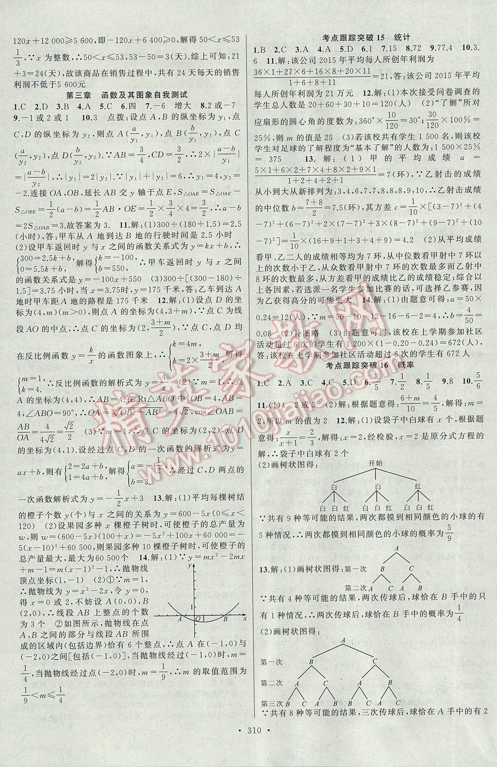 2017年聚焦中考數(shù)學(xué)河南專版 參考答案第38頁(yè)