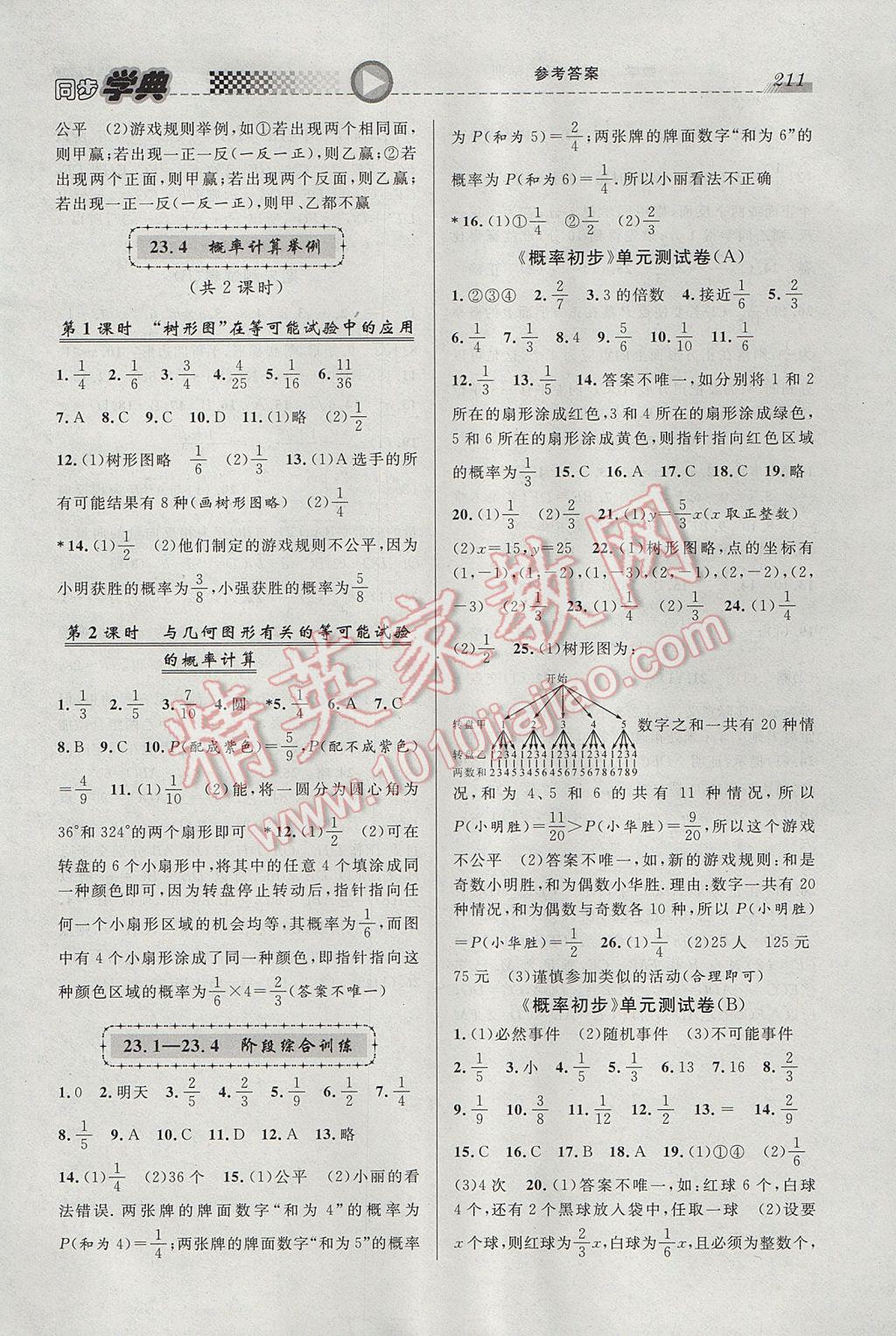 2017年惠宇文化同步学典八年级数学第二学期 参考答案第11页