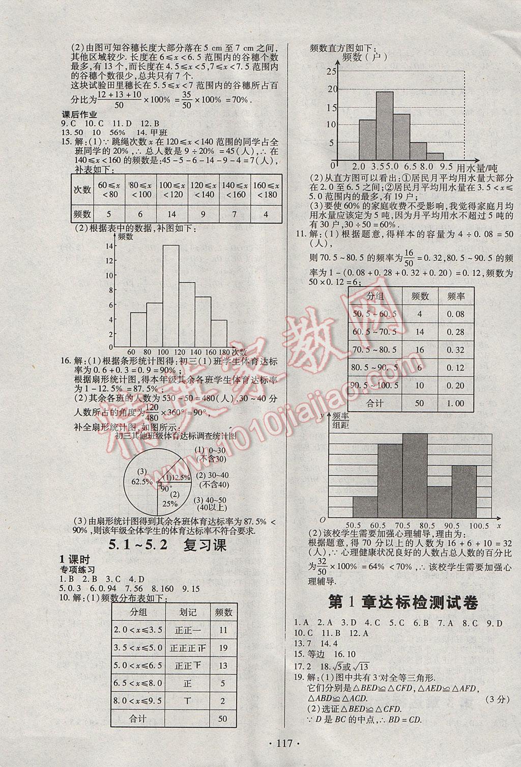 2017年名師三導學練考八年級數(shù)學下冊湘教版 參考答案第13頁