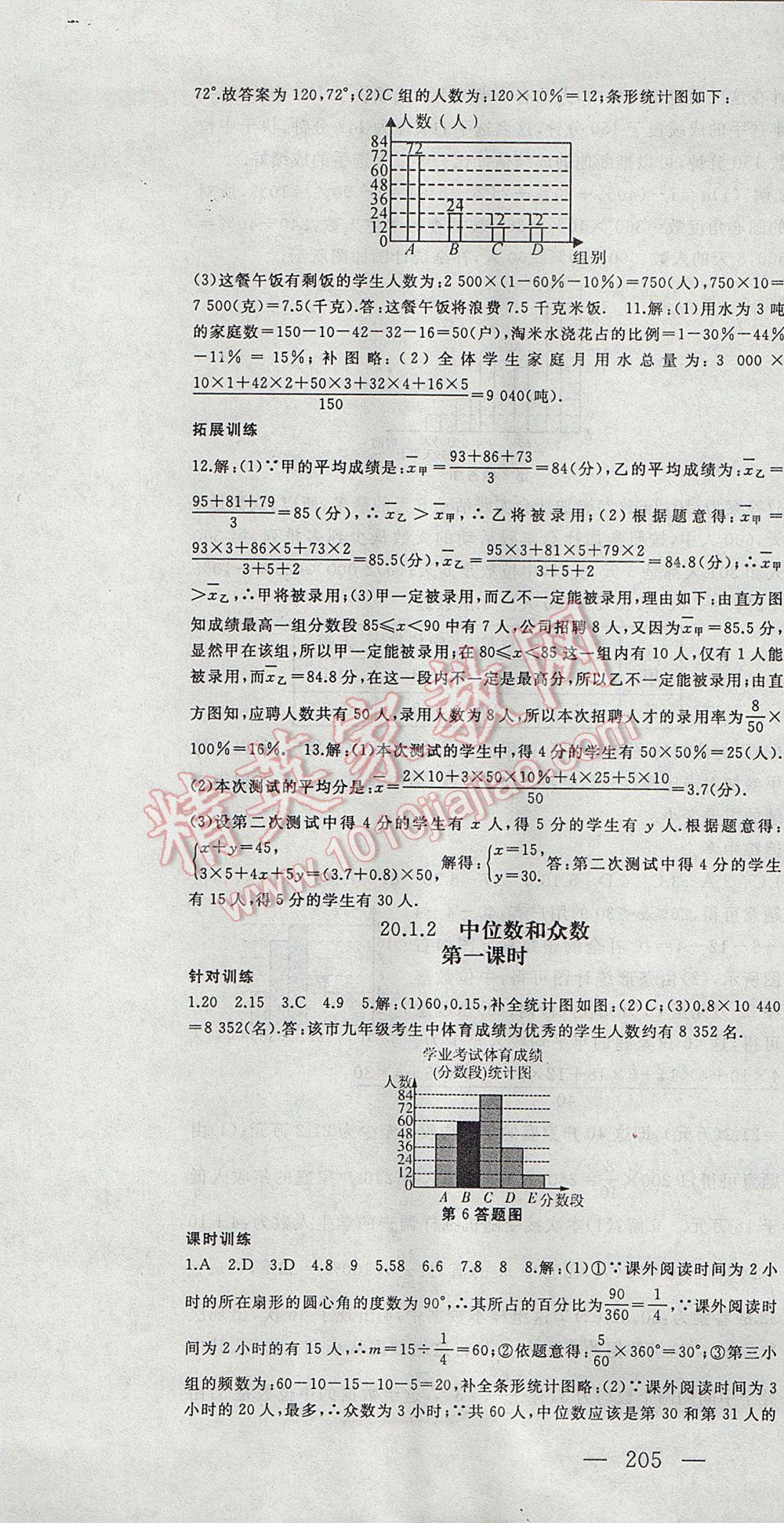 2017年名师课时计划八年级数学下册 参考答案第31页